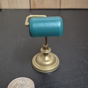 Teal and Gold Mini Desk Lamp